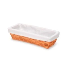 Chipwood Basket With Liner - 11x5x3