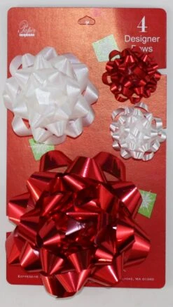 Confetti Bow 4 Pack - Burg/Gold -Christmas Decoration Store owkqa7va44incit9fyry