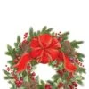 Caspari Evergreen Wreath (White) - Guest Towel -Christmas Decoration Store pbljt6srdc4vpkbk8xsy