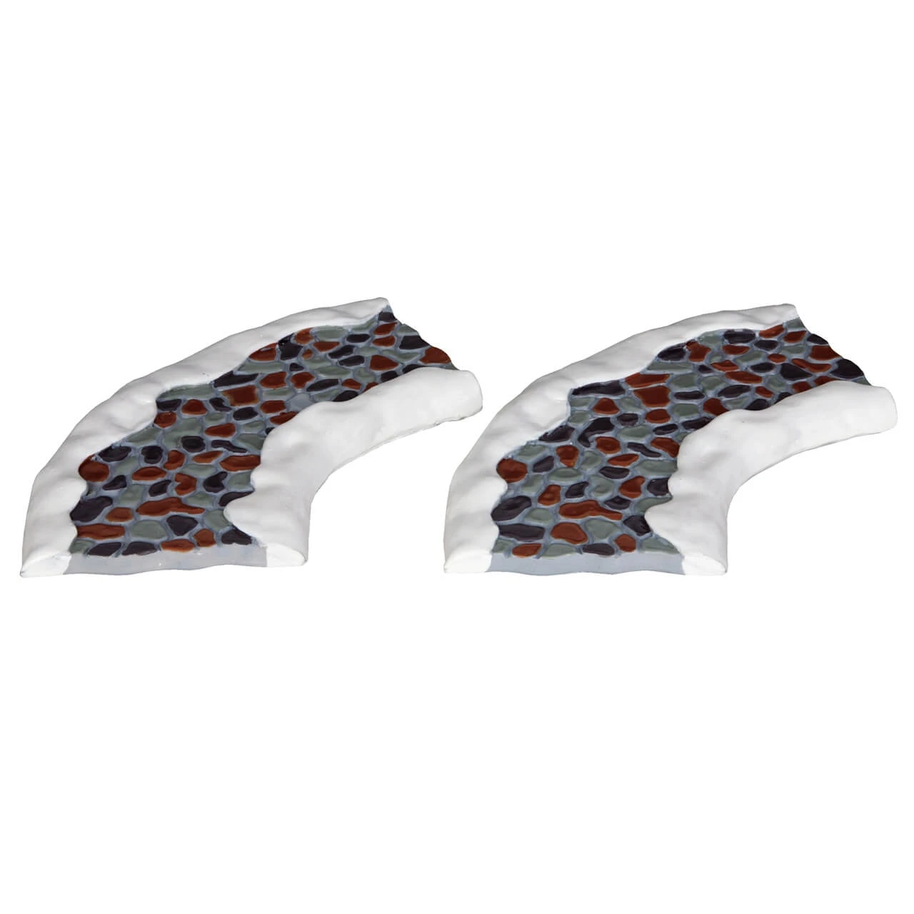 Lemax Stone Road - Curved - 2 Piece Set 3 Lemax Stone Road - Curved - 2 Piece Set