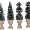 Lemax Cone-Shaped & Sculpted Topiaries - Set Of 4 -Christmas Decoration Store pj2pj4ihocsn1p4lmlyr