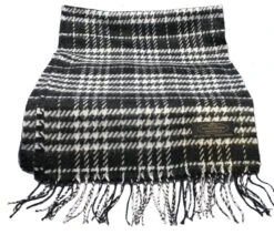 Black And White Cashmere Scarf