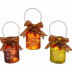 Lighted 10 Inch Glass Harvest Luminary - -Christmas Decoration Store pmglvcby49us3cp1ywi1