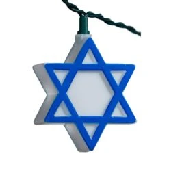 UL 10-Light Hanukkah Star Of David Light Set -Christmas Decoration Store pq2sxxz04npsreomcloe