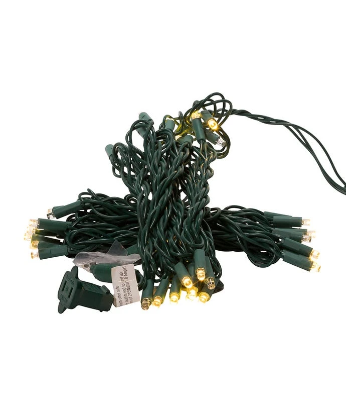 Kurt Adler 50-Light 5mm Warm White Twinkle LED Green Wire Light Set 7 Kurt Adler 50-Light 5mm Warm White Twinkle LED Green Wire Light Set - Image 5