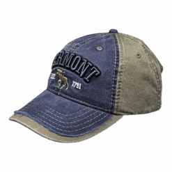 2 Tone Embroidered Hat - Vermont 1791 Moose - Sage And Navy -Christmas Decoration Store pzgieete449h9ndr5vcp