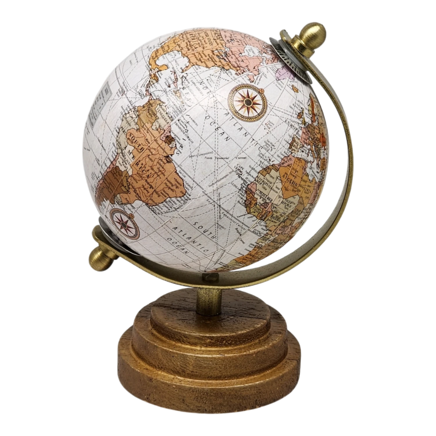 Mangowood Tabletop Globe - 6 Inch - Light 3 Mangowood Tabletop Globe - 6 Inch - Light