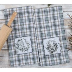 Modern Farmhouse Tea Towel - Cow -Christmas Decoration Store qc46pex5axqfy1khzwrw