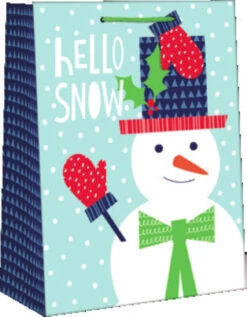 Medium Sized Whimsical Giftbag - Hello Snow -Christmas Decoration Store qw6kdrrrkmo4omxohlwg