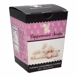 Flathau's Shortbread Snaps - 4 Ounce - Peppermint