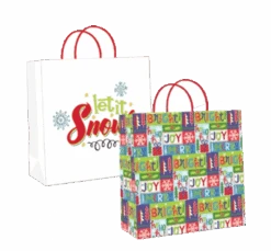 2 Pack Large Kraft Gift Bags - -Christmas Decoration Store rap2gscypyodhdubk0bz