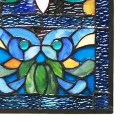 Lani Victorian Red Or Blue Stained Glass Window Panel -Christmas Decoration Store rvz2elkco25xpumkbhs3