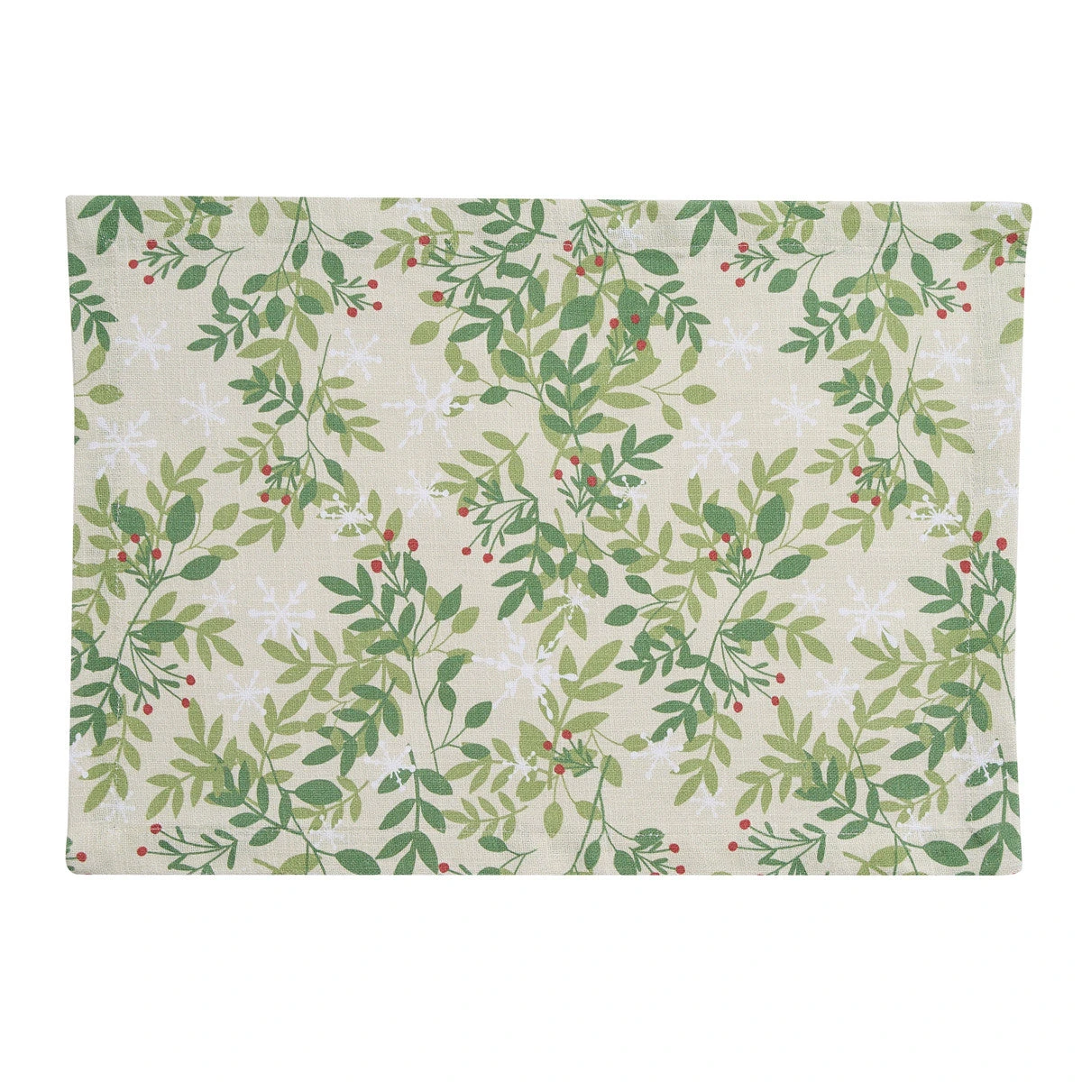 Williamsburg Snowflakes And Berries Placemat 3 Williamsburg Snowflakes And Berries Placemat