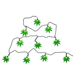 Kurt Adler 10-Light Cannabis Light Set -Christmas Decoration Store s6uetc638p8xemxidnzp