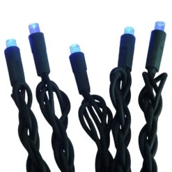 Kurt Adler 100-Light 5mm Blue LED Green Wire Light Set -Christmas Decoration Store siuvmke3hhr8hfwcwxmi