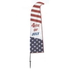 Americana 45 Inch Banner With Yard Stake - Fourth Of July