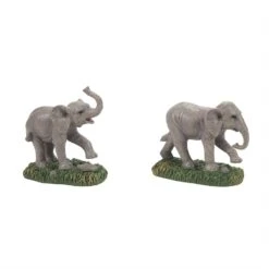 Department 56 Zoological Garden Elephant - Set Of 2