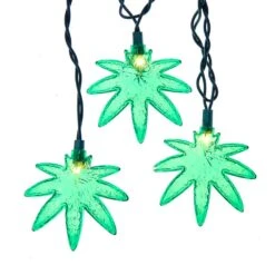 Kurt Adler 10-Light Cannabis Light Set