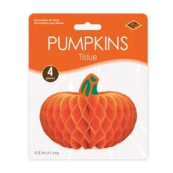 Tissue Pumpkins - 4 Inch - 4 Pack -Christmas Decoration Store t2qimjsqjx2vcmioxeoz