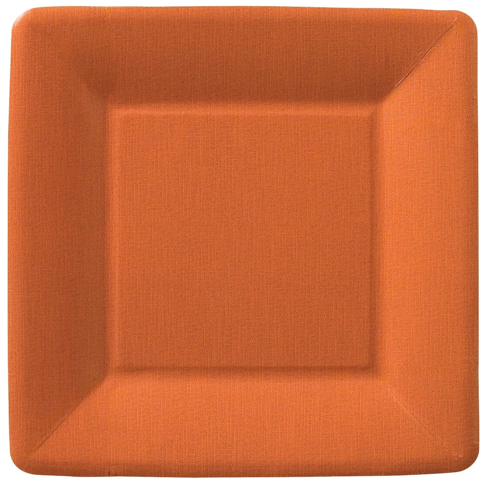 Ideal Home Range Classic Linen Terra Cotta - Salad Plate 4 Ideal Home Range Classic Linen Terra Cotta - Salad Plate - Image 2