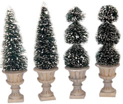 Lemax Cone-Shaped & Sculpted Topiaries - Set Of 4 -Christmas Decoration Store td4q4dd8bues4q7fo4g3