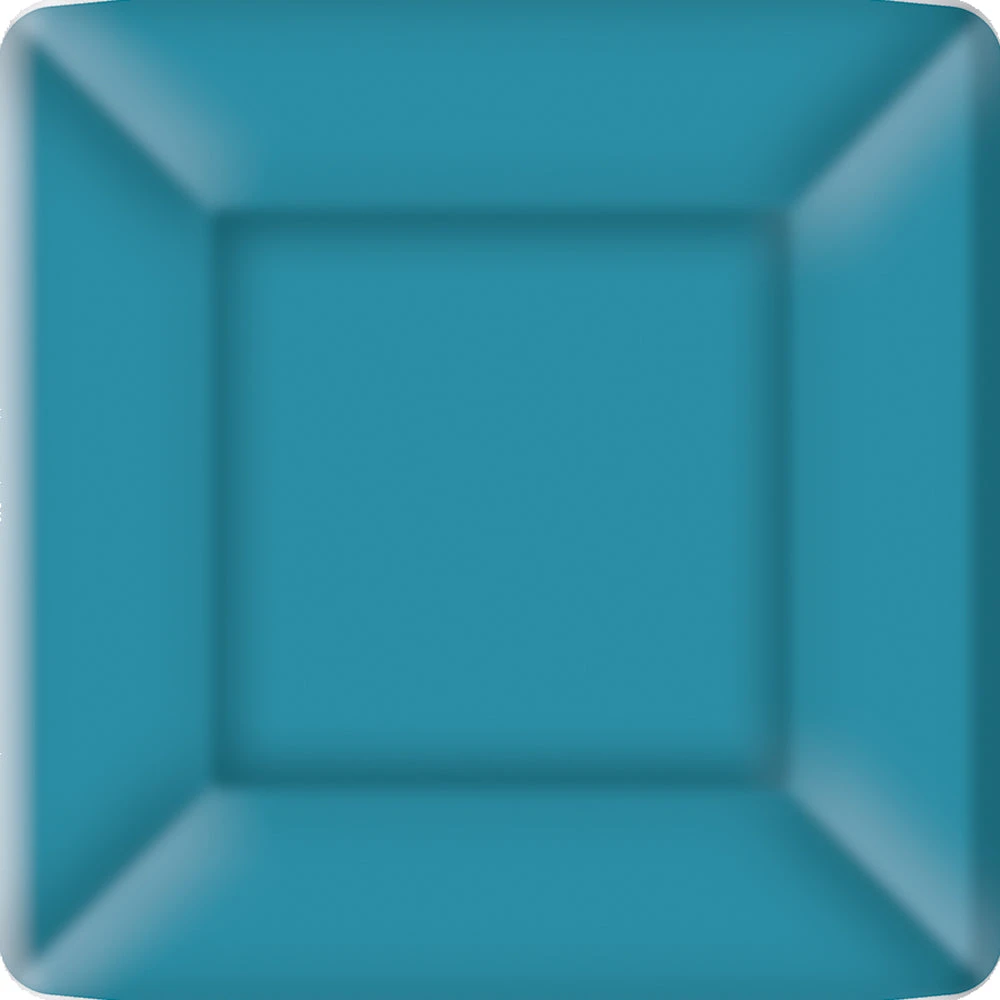 Classic Linen On Ice Blue - Square Paper Salad / Dessert Plate 3 Classic Linen On Ice Blue - Square Paper Salad / Dessert Plate