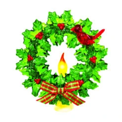 Cardinal On A Wreath Acrylic Nightlight -Christmas Decoration Store tkouq2ar6pvyakx7t5xx