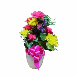 22" Potted Floral Basket - -Christmas Decoration Store tniokestgachpn1z57nf