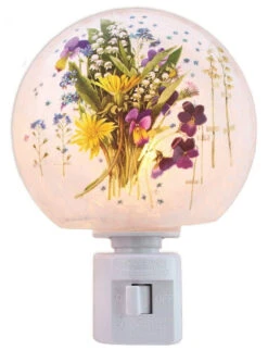 Glass Nightlight - Herb Garden - Pots -Christmas Decoration Store ue88qh7fjds26tyuczwe