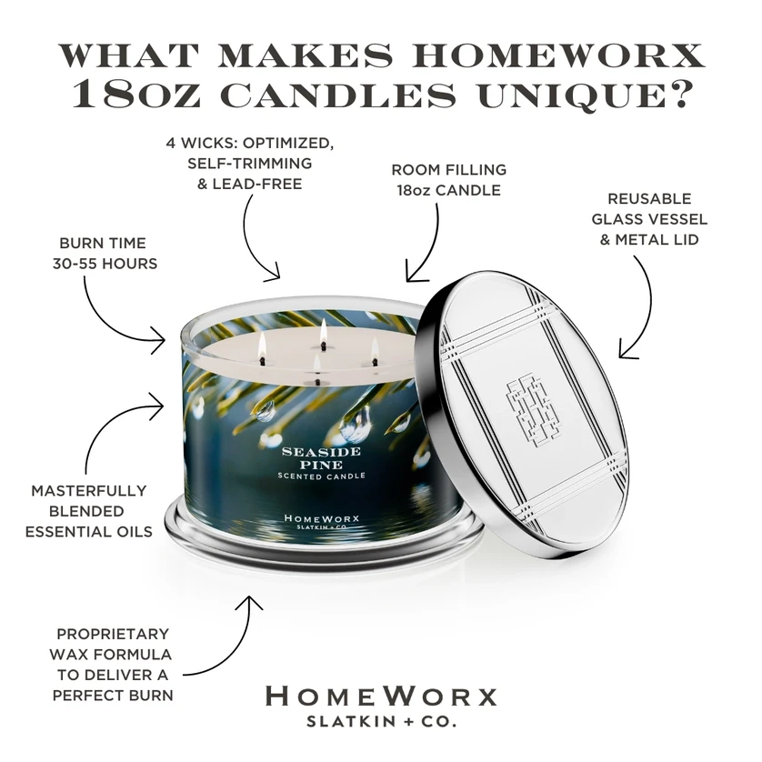 Seaside Pine 4-wick Candle 4 Seaside Pine 4-wick Candle - Image 2