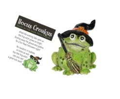 Hocus Crokus Glow In The Dark Toad Witch Pocket Charm