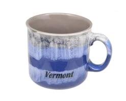 Drip Glaze Earth-tone Mug - Blue