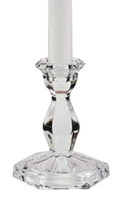 Glass Taper Candle Holder 4.25"