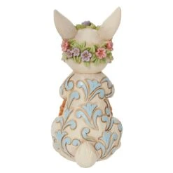 Pint Bunny With Floral Crown Figurine -Christmas Decoration Store whwbv7altp6ayegla95v