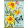 Large Flag Daffodil And Butterflies -Christmas Decoration Store woeaojlltrmy2bgamwe8
