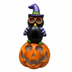Owl On Pumpkin With Moving Digital Eyes -Christmas Decoration Store wov7mvkbh0mlp523bkwp