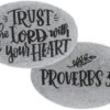 Proverb Stone - Trust In The Lord With All Your Heart -Christmas Decoration Store wsrwrubajuwzwdmrgouk