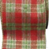 Metallic Plaid Wire Edged Ribbon - Per Yard -Christmas Decoration Store wxvd7xmd4buzk9zsudzd