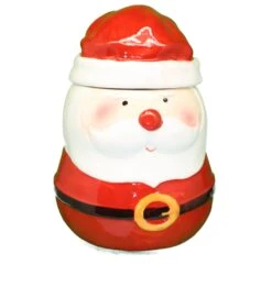 Ceramic Christmas Cookie Jar - Santa