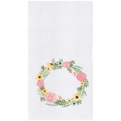 Spring Bloom Wreath Towel