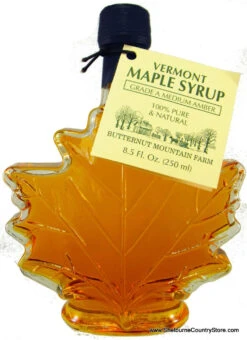 Maple Leaf Grade A Amber Color Rich Taste Vermont Maple Syrup - 8.5 Ounce