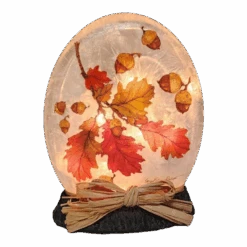 Falling Leaves Lighted Orb