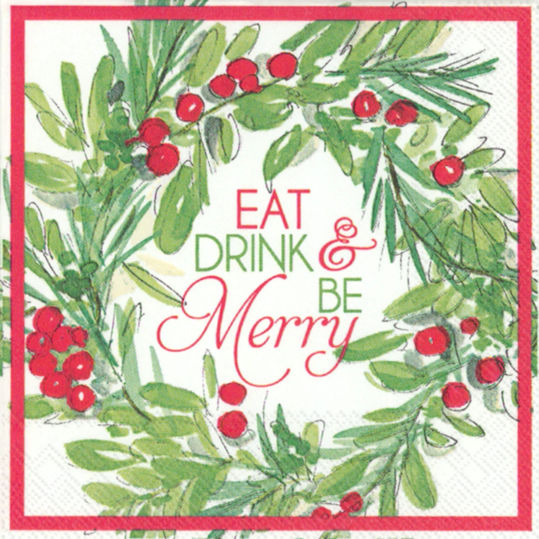 Eat Drink And Be Merry Cocktail Napkins 3 Eat Drink And Be Merry Cocktail Napkins