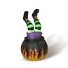 Spooky Lighted Animated Inflatable Halloween Witch In Cauldron - 5 Feet Tall -Christmas Decoration Store zapslpnypnw9fiymxekd