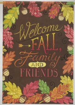 Fall Family Friends Flag - Large Flag
