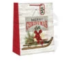 Country Christmas Gift Bag - Medium - Runner Sled -Christmas Decoration Store zvgwwofwbdel4onwa2v4