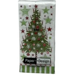 Kurt Adler Christmas Hankie - Tree